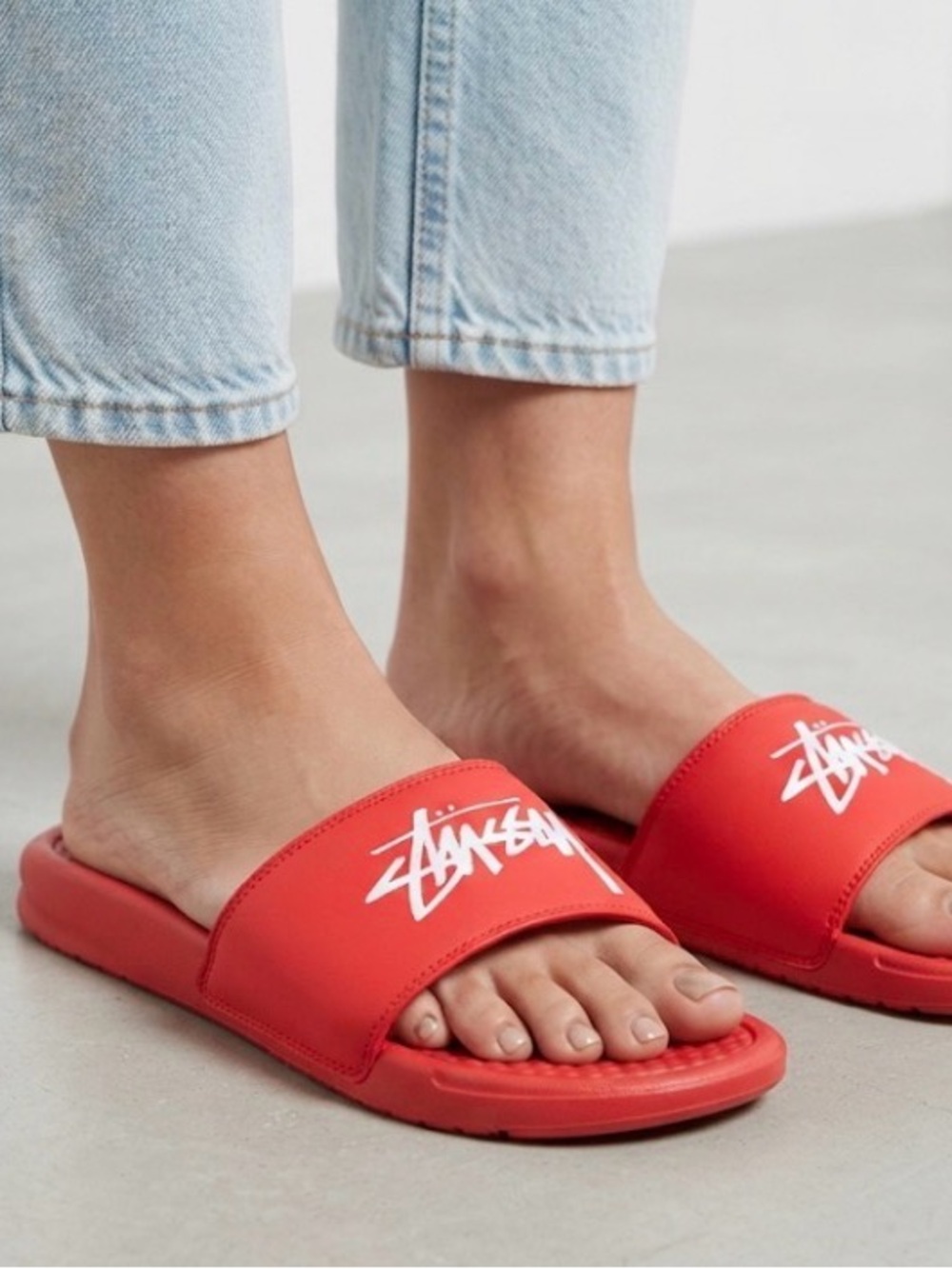 Nike x Stüssy Red Slide Sandals / Slides - Men's/Women's US 6